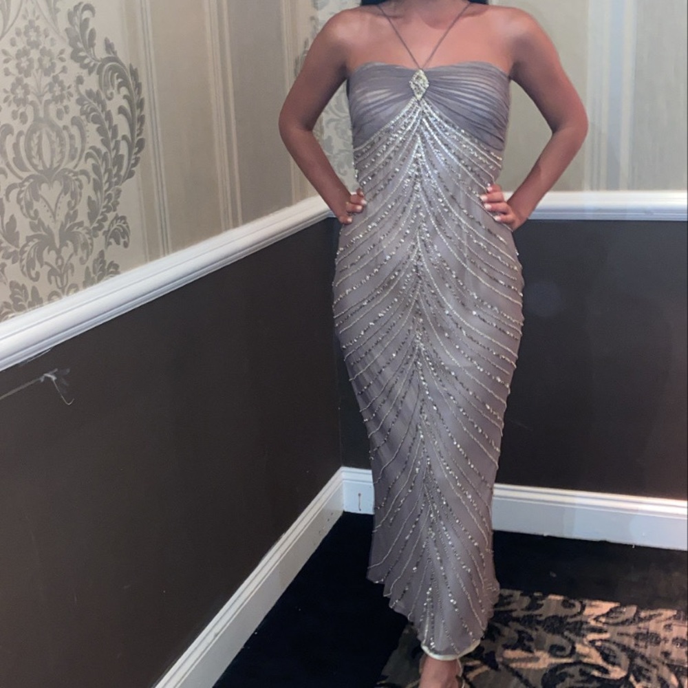 Vintage Beaded Soirée Dress